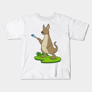 Kangaroo Painting Paint brush Kids T-Shirt